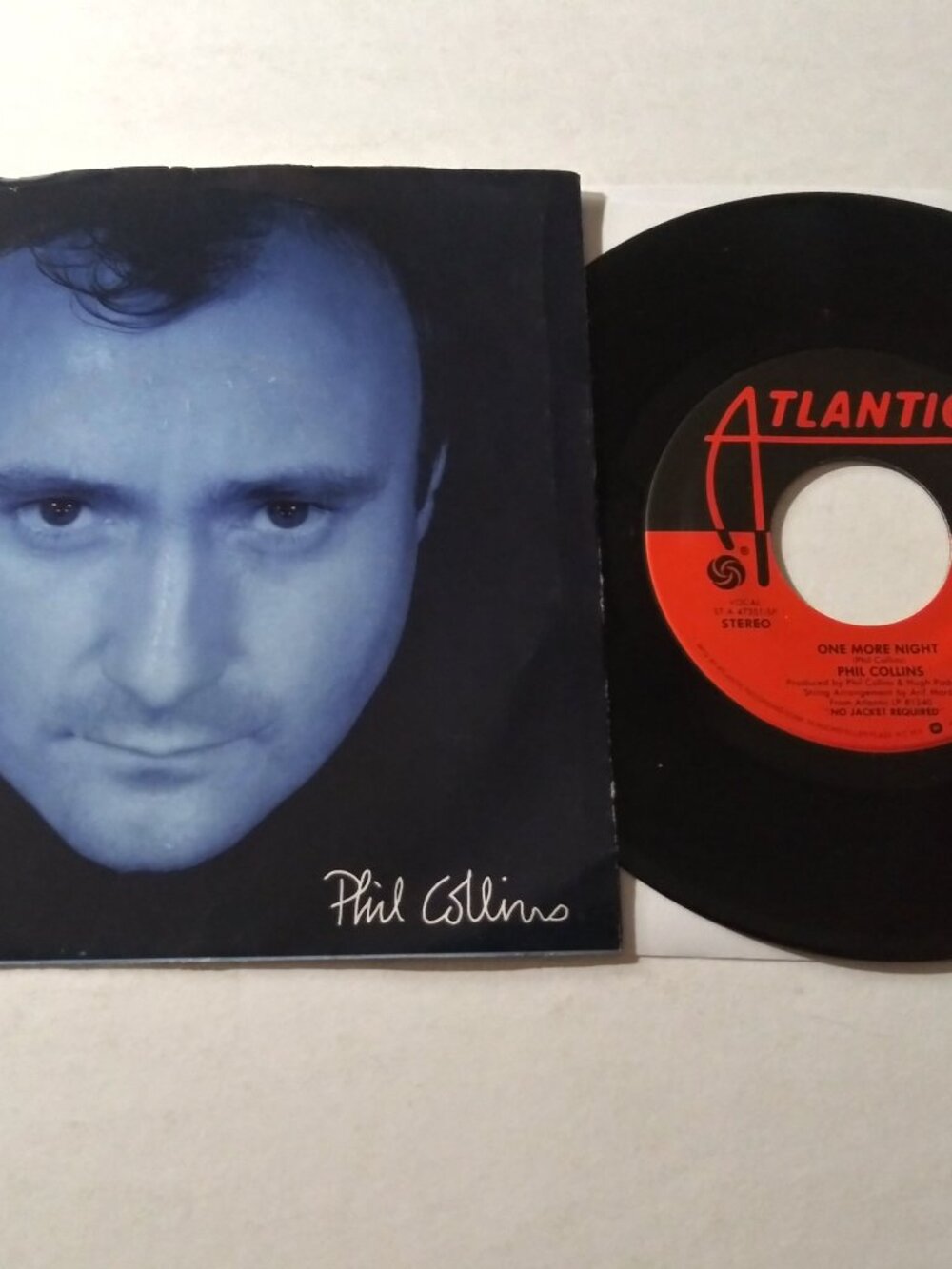 Phil Collins – One More Night VG++ Original 45 Atlantic Record & Pic Sleeve 1985
